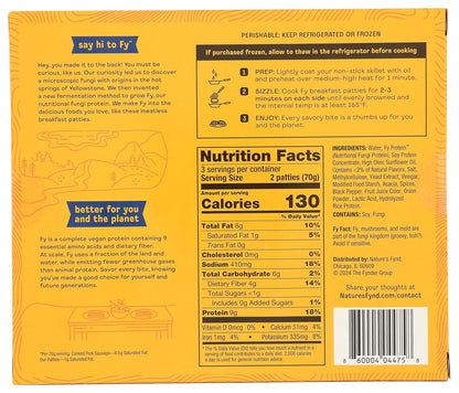 Original Meatless Breakfast Patties, 7.4 OZ