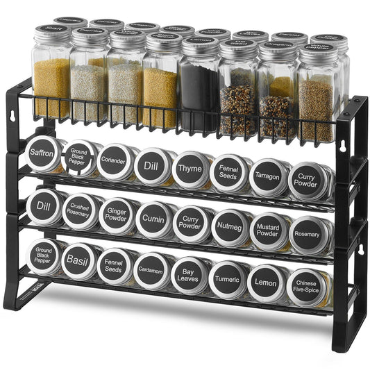 Spice Rack Organizer for Cabinet Kitchen Countertop Seasoning Organizer 18x11 in