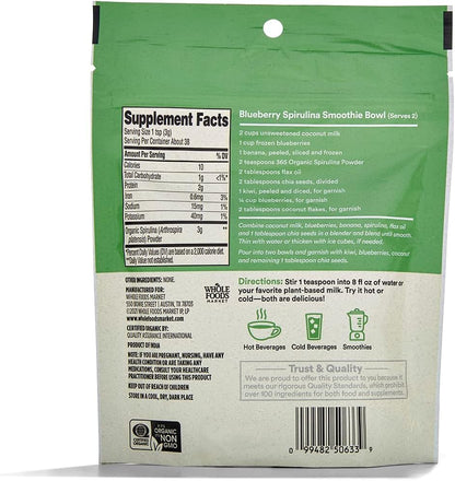 , Organic Spirulina Superfood Powder, 4 Ounce