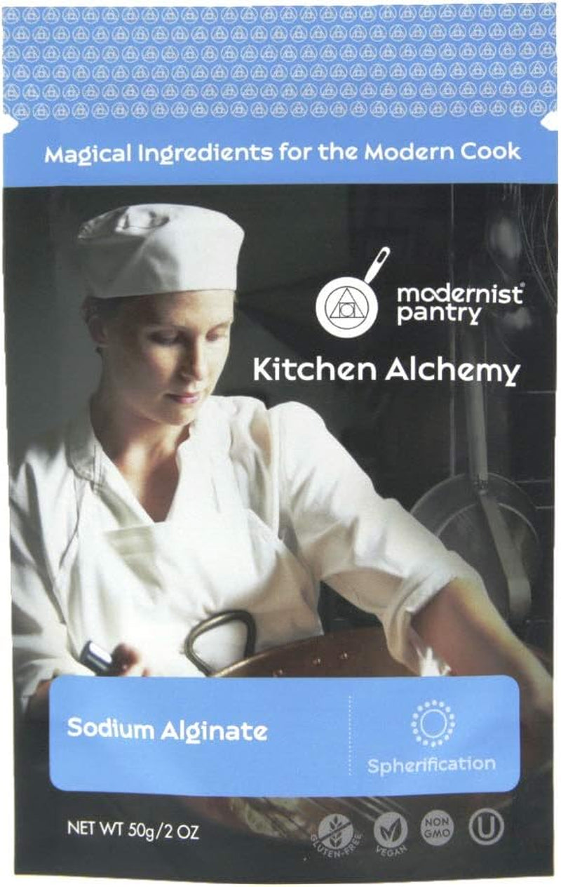 Sodium Alginate + Calcium Lactate Value Pack ⊘ Non-Gmo Vegan OU Kosher Certified - 100G/4Oz (Bundle with 2 Items)