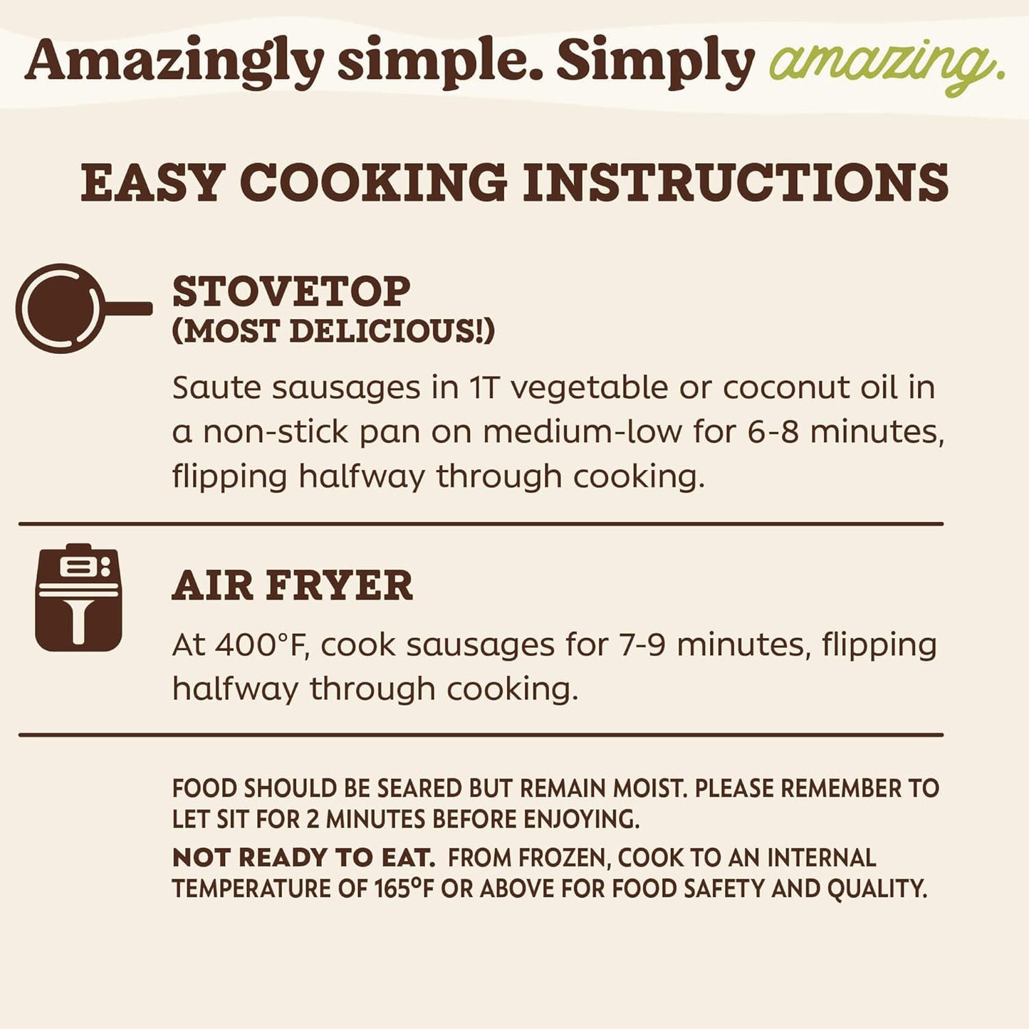 - Savory Breakfast Jack Sausage Patties (8.1 OZ) -Delicious Plant-Based Meat Alternative - Vegan Jackfruit Sausage Patties - Made without Gluten - 51% Less Fat