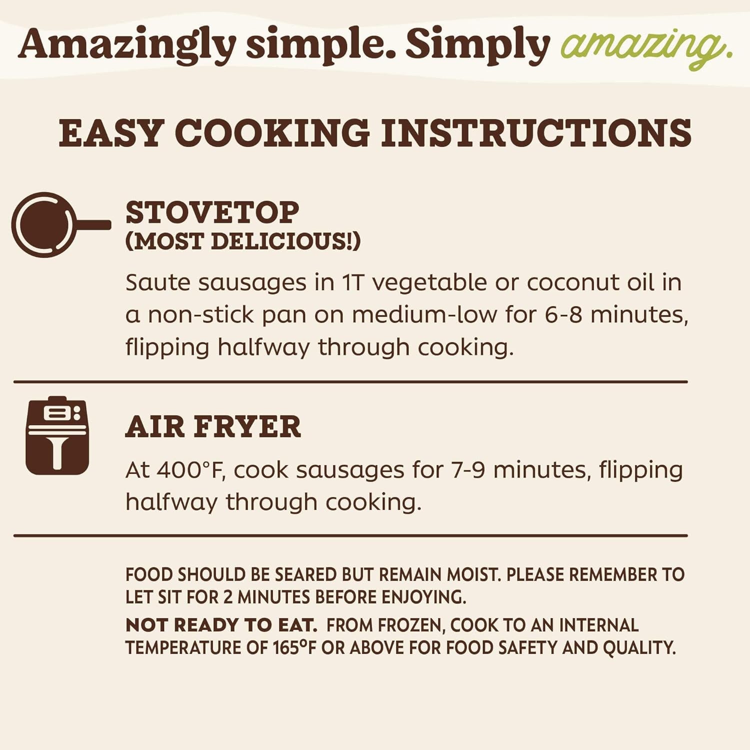 - Savory Breakfast Jack Sausage Patties (8.1 OZ) -Delicious Plant-Based Meat Alternative - Vegan Jackfruit Sausage Patties - Made without Gluten - 51% Less Fat