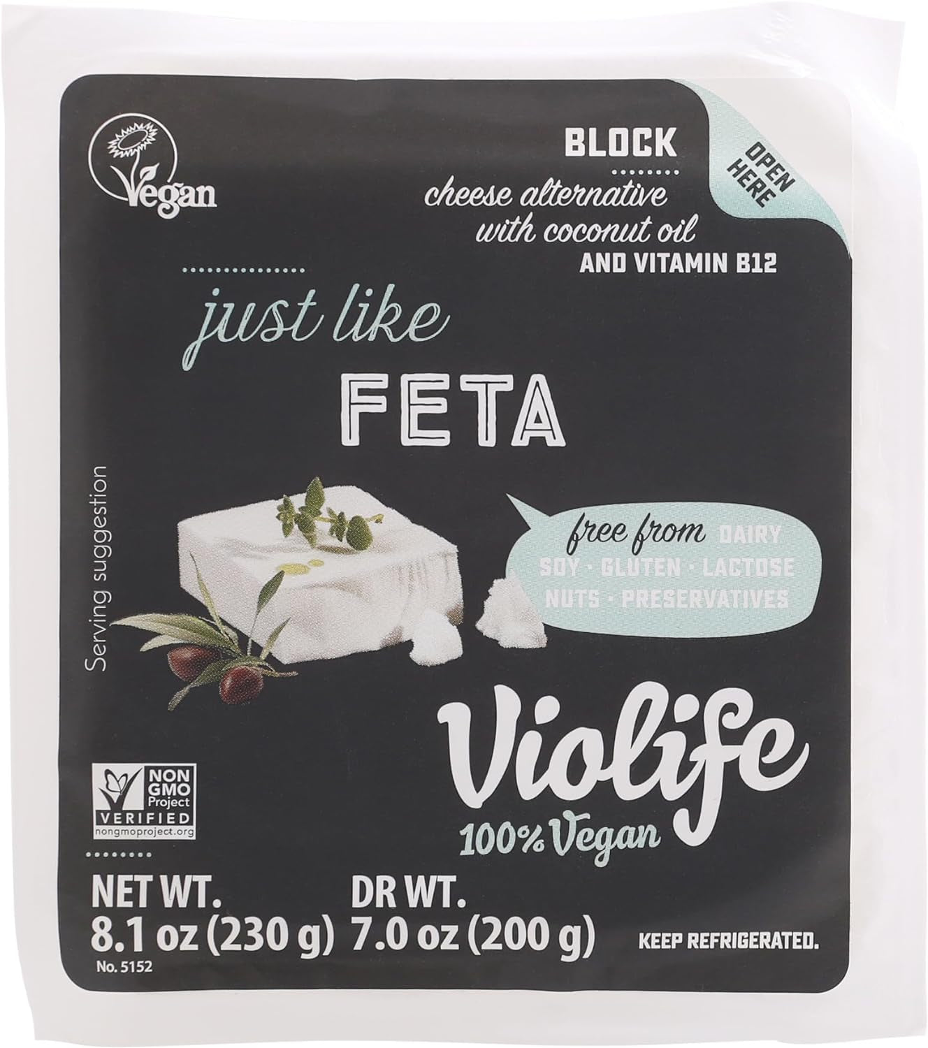 Just like Feta Block, 8.1 OZ
