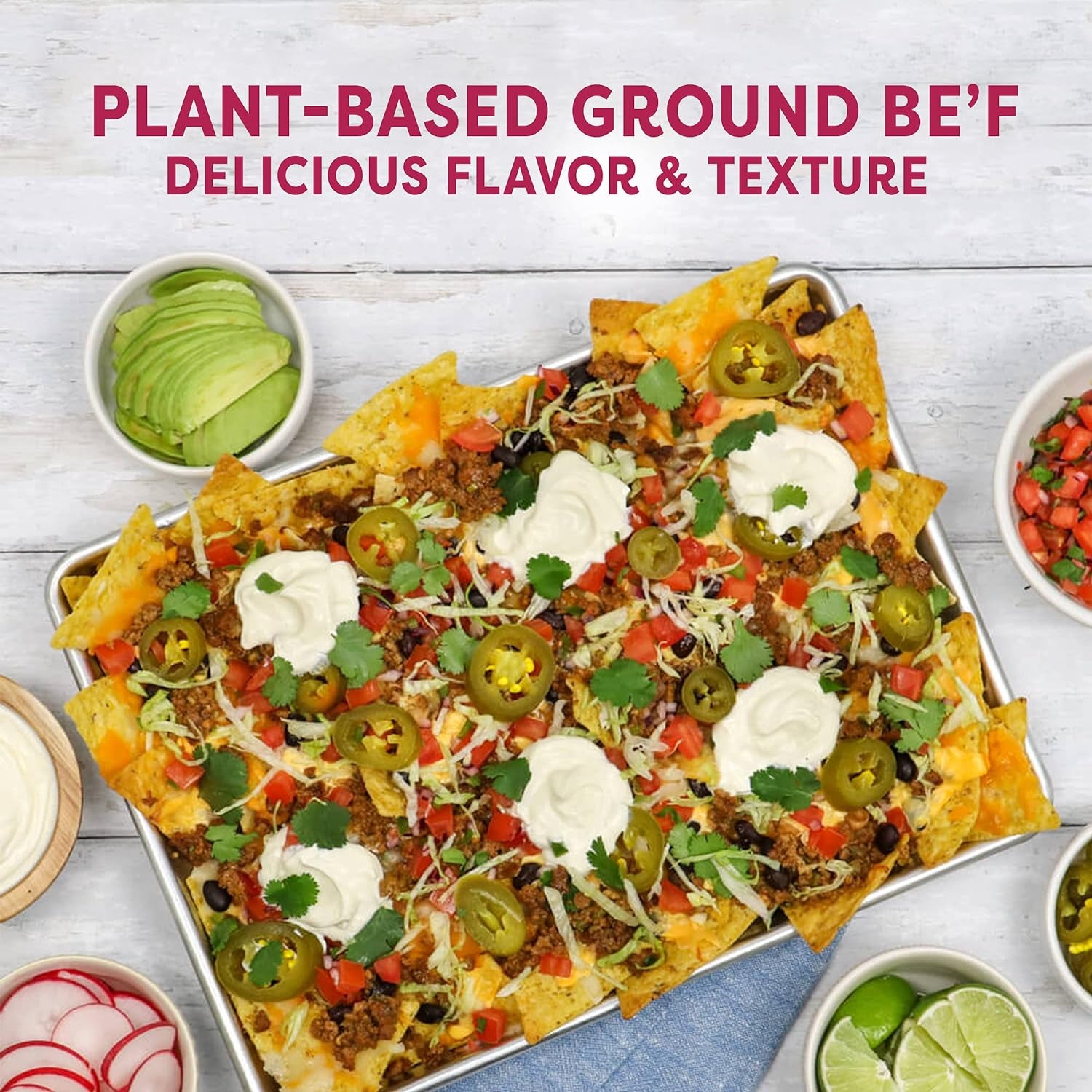 Gluten-Free Plant-Based Ground Be'F Crumbles, Vegan, Frozen, 13.7 Oz.