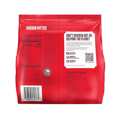 Impossible Chicken Patties Made from Plants, 5 Patties, 13.5 Oz