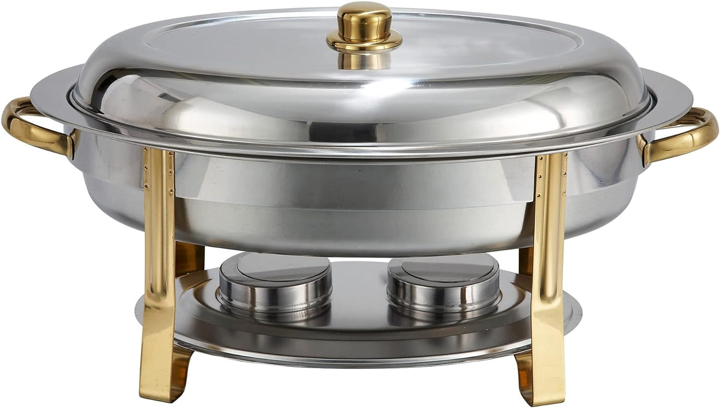 Winware 202, 6 Quart (Oval), Silver Chafer