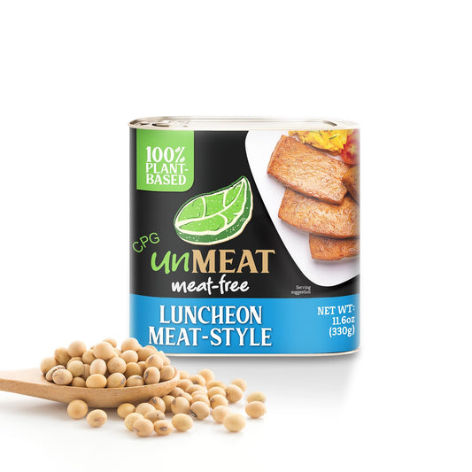 Plant Based Meat | Easy to Prepare Plant Based Protein | Vegan Meat with Less Calories, Luncheon Meat Style, 12 Pack