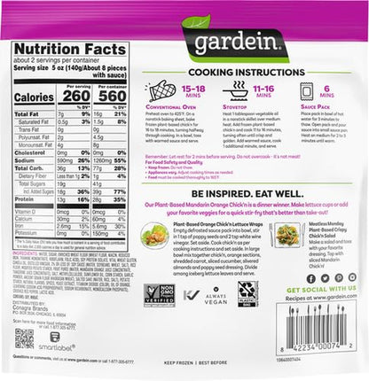 Mandarin Orange Crispy Plant-Based Chick'N, Vegan, Frozen, 10.5 Oz.