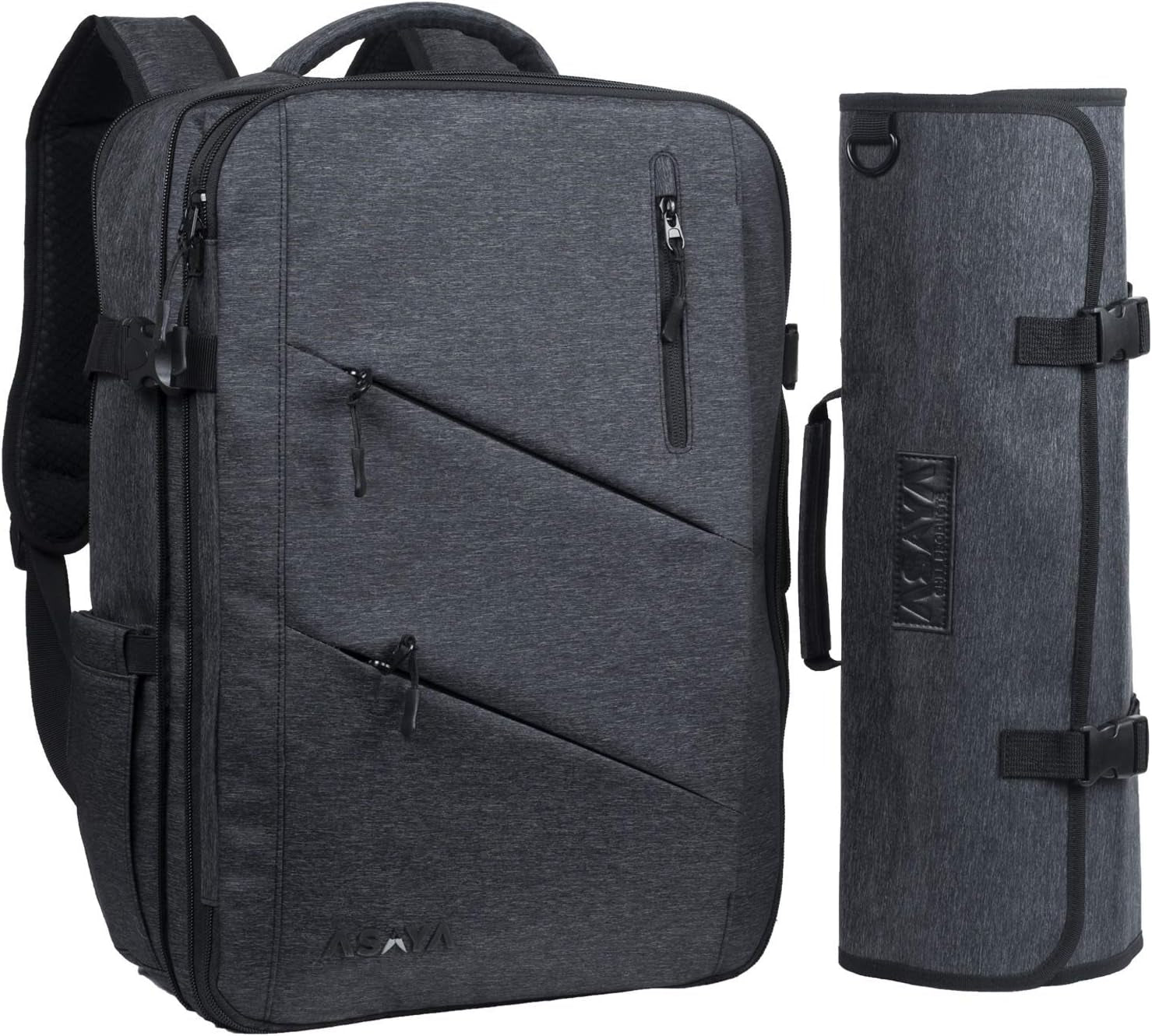 Chef Knife Backpack with 20 Pocket Knife Roll Bag - over 30 Pockets for Knives and Kitchen Utensils - Stain Resistant Waxed Nylon - Padded for Extra Protection - Knives Not Included