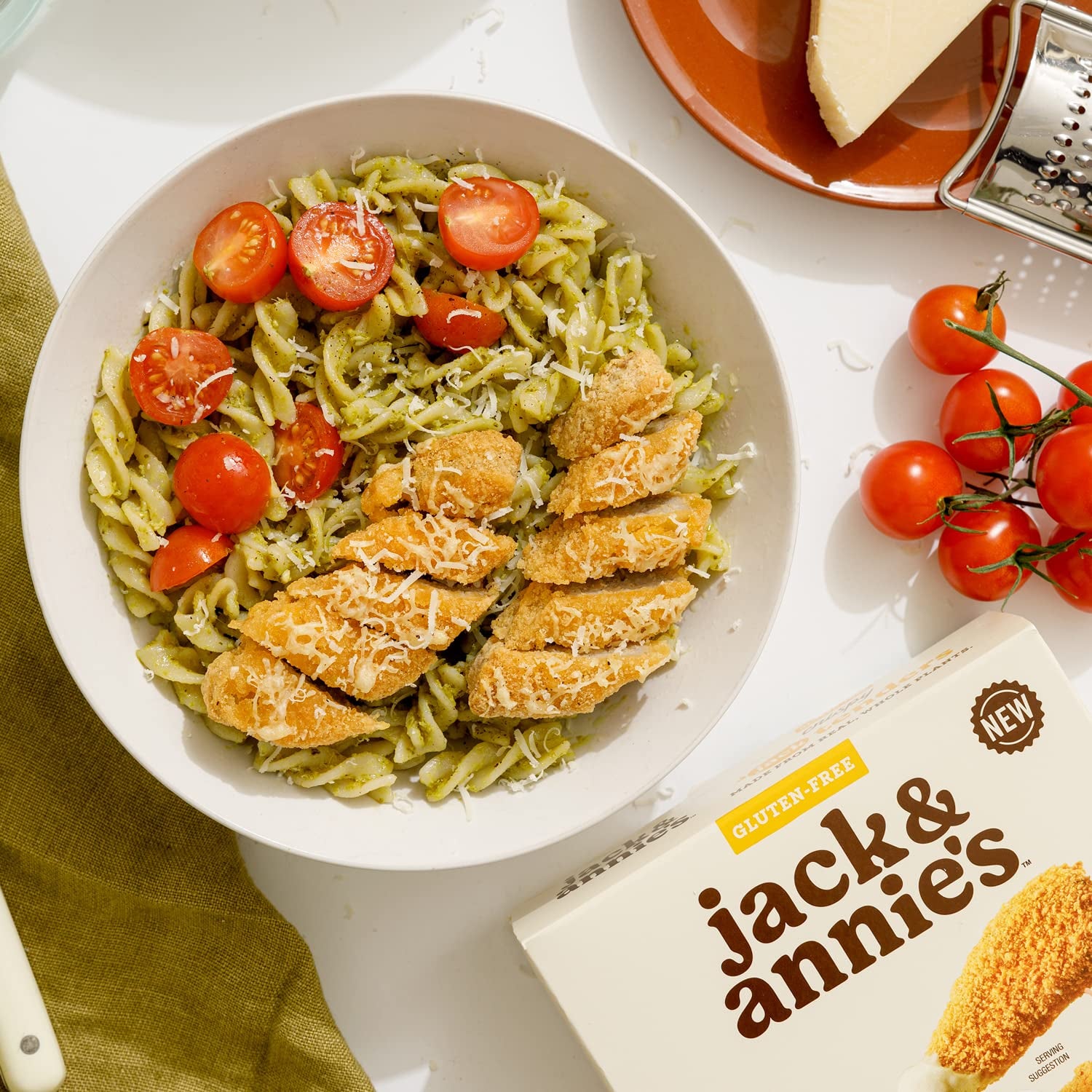 Crispy Jack Fruit Tenders (9 Oz, 8) - Delicious Plant-Based Meat Alternative - Vegan Jackfruit Chicken Tenders - 51% Less Fat - Gluten Free