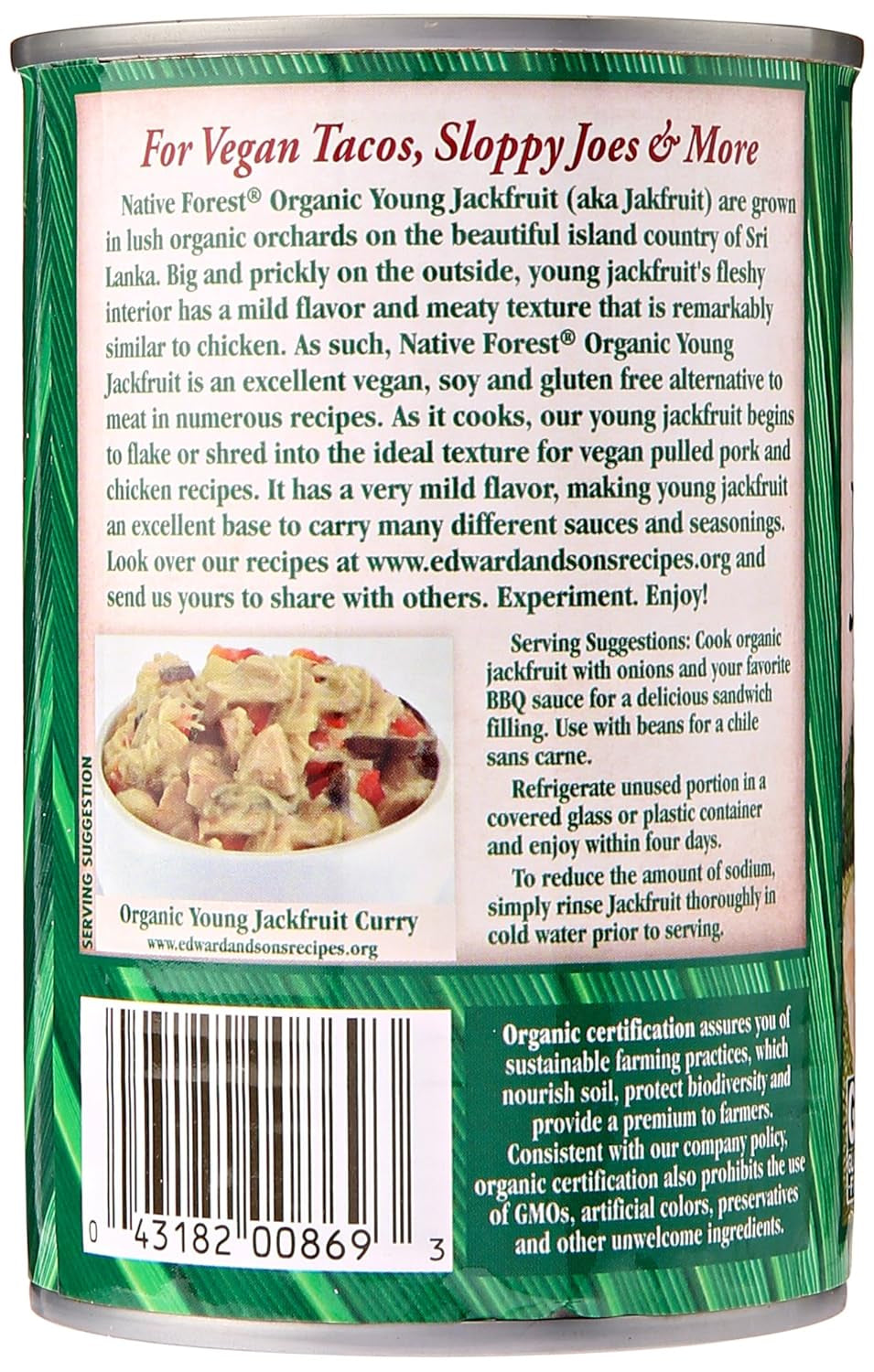 Organic Young Jackfruit, 14 Oz